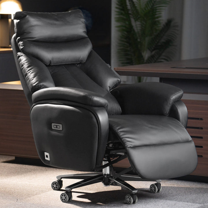 Coast Power Office Recliner Chair-black-display